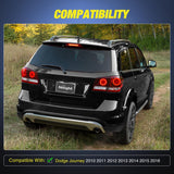 Third Brake Light Tail High Mount 3rd Stop Lights Smoked Lens Compatible with Dodge Journey 2010 2011 2012 2013 2014 2015 2016 Van SUV Rear Center Cab Lamp
