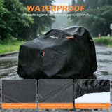 Zero Turn Mower Cover 76 Inch, Waterproof Lawn Mower Cover | Fits Mowers up to 76 InchL x 47 InchW x 47 InchH, 420D Heavy Duty Fabric, All-weather & UV Protection