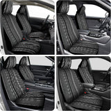 Car Seat Covers 2PCS Black Stripes Baja Saddle Blanket with Shoulder Pads Breathable Washable Striped Woven Airbag Compatible Universal for Cars SUV Truck Front Seat