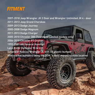 2007-2018 Jeep Wrangler JK TJ LJ DRL Fog Light Assembly Nilight