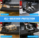 Tailgate Mat for Toyota Tacoma 2005-2023 2nd 3rd Gen All Weather TPE Anti-Slip Custom Fit Truck Tailgate Protector Cover Liner