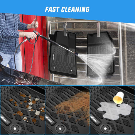 TPE Floor Mats for Chevy Impala 2014 2015 2016 2017 2018 2019 2020 (Not for Vinyl Floors) All Weather Custom Fit Heavy Duty Floor Liners