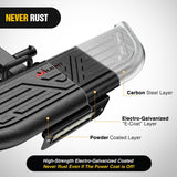 Hitch Step 2 Inch Receiver Universal with LED Light, Pin Lock and U-Bolts Stabilize,Rear Bumper Guard for Pickups Trucks Vans SUVs ATVs