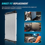 Radiator for Chevrolet Silverado 2500 GMC Sierra 2500 1999 2000 V8 6.0L, Avalanche 1500 2002 2003 2004, Manual Transmission Without Engine Oil Cooler