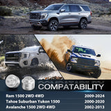 2.5inch Rear Leveling Kit for 2009-2023 Ram 1500/2000-2020 Tahoe Suburban Yukon 1500/2002-2013 Avalanche 1500 2WD 4WD 2007 2008 2009 2010 2011 2012 2013 Rear Raise Suspension Strut Spacers