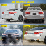 Rear Bumper Tail Light Compatible with 2018 2019 2020 2021 2022 2023 2024 2025 Toyota Camry Smoke Lens LED Reflector Rear Bumper Lamps Brake Turn Signal Sequential Flashing Driving Taillights