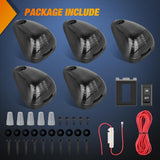 LED Cab Marker Lights 5 PCS 16 LED Smoke Lens Amber Clearance Roof Running Light Compatible with 1999-2016 Ford E150 E250 E350 E450 E550 F150 F250 F350 F450 F550 Super duty