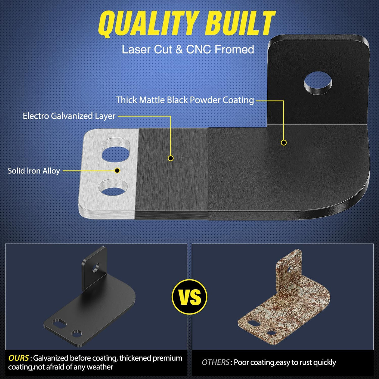 Light Bar 2PCS 3 Inch LED Pods Cubes UTV Rear Roof Mounting Brackets LED Backup Reverse Lighting 15FT Wiring Harness Kit 2 Leads for 2013-2024 Polaris Ranger Full Size 570 800 900 1000 XP Crew