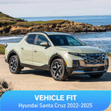 Vent Window Visors for Hyundai Santa Cruz 2022 2023 2024 2025 2026，Inside Mount Rain Guards, Smoke Tinted Window Deflectors, Wind & Rain Protection-4PCS