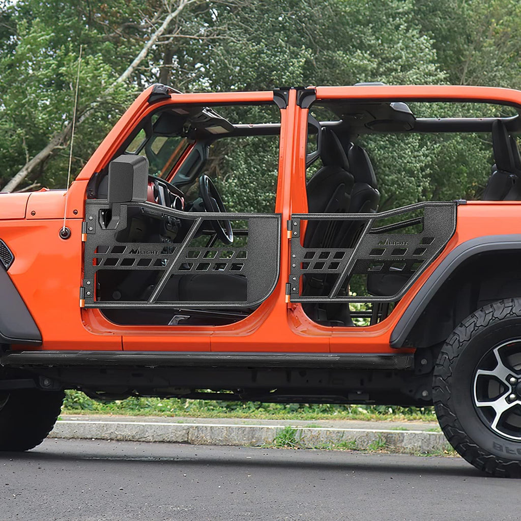 Accessories Nilight Off Road Front Rear Tubular Doors with Side View Mirrors Compatible with 2018 2019 2020 2021 2022 2023 Wrangler JL 2020 2021 2022 2023 Gladiator JT 2 Door Only, 2 Years Warranty
