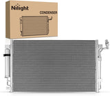 AC Condenser Fit for Nissan Altima L4 2.5L V6 3.5L 2007-2011 Altima ALL Engine 2012-2018 Maxima 2009-2023 Air Conditioning A/C Condenser w Receiver Drier Replace#3639, NI3030161, NI3030171