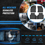 TPE Floor Mats for Volkswagen Tiguan 2018 2019 2020 2021 2022 2023 2024, All Weather Custom Fit Heavy Duty Floor Liners