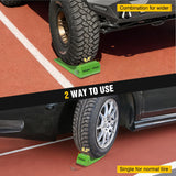 Combinable Tire Skates 4Pack – Rollback Tow Truck & Flatbed Carrier Accessories, Low Friction Skids for Locked Wheel Towing & Disabled Vehicle Recovery, 4000 lbs, Green