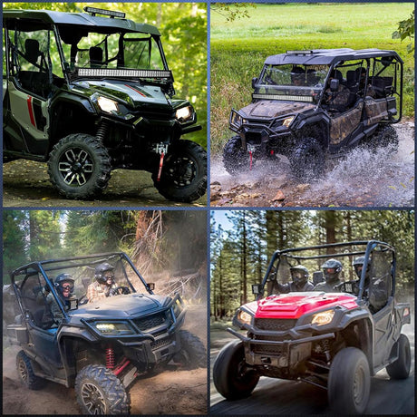 Light Bar UTV Front Side A Pillar Hood Mounting Brackets for 50-54 inch Lights Pods Compatible with Pioneer 700 1000 2014 2015 2016 2017 2018 2019 2020 2021 2022 2023 2024