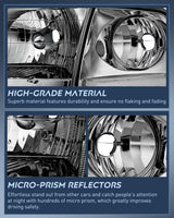 Headlight Assembly Compatible with 1997 1998 1999 2000 2001 2002 2003 Ford F-150 Expedition Chrome Housing Smoked Lens
