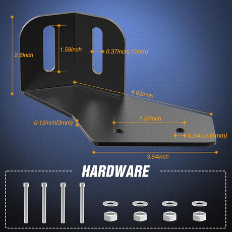Light Bar Mounting Brackets for 42-45 Inch LED Bars UTV Roof Upper Windshield Compatible with Can-am Maverick X3 MAX All Models 2017 2018 2019 2020 2021 2022 2023 2024