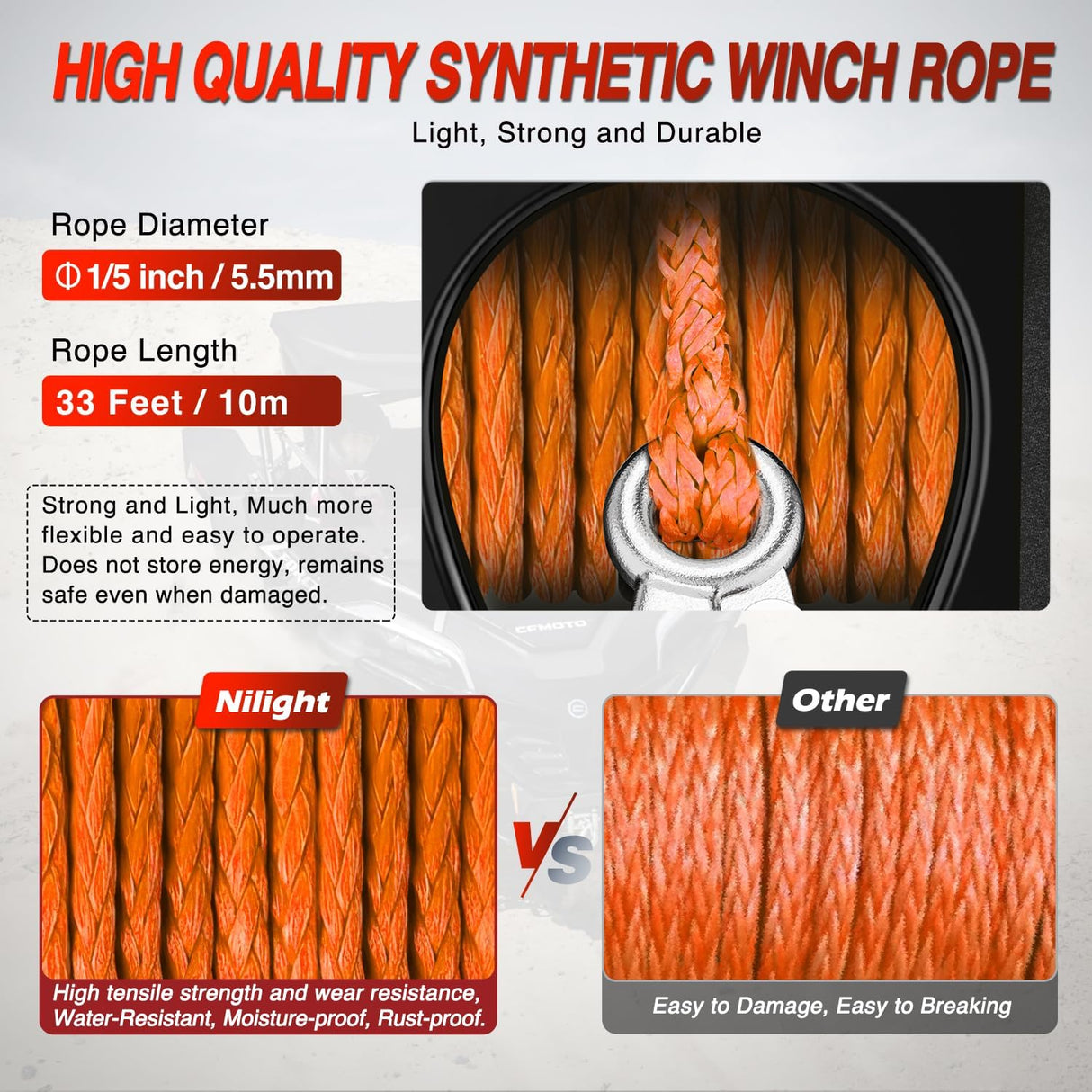 Boat Trailer Winch 3500 lbs Portable Electric Boat Winches 12 V DC Marine Winch with Synthetic Rope Remote Control Hand Crank Power-In Freewheel Waterproof Winch for Boat Trailer Towing Orange