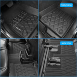 TPE Floor Mats for Toyota Camry AWD Only 2020 2021 2022 2023 2024, All Weather Custom Fit Heavy Duty Floor Liners