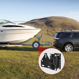 Spare Tire Carrier 3-Nuts Design Boat Trailer Carrier Bracket Utility Trailer Accessories Fits 4 & 5 & 6 Lugs Trailer Wheels on 4 Inch 4.5 Inch 4.75 Inch 5 Inch 5.5 Inchand 6 InchBolt Patterns 150 Lbs