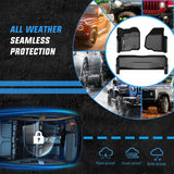 TPE Floor Mats for Ford F250 F350 F450 SuperCrew Crew Cab 2012 2013 2014 2015 2016 All Weather Custom Fit Heavy Duty Floor Liners