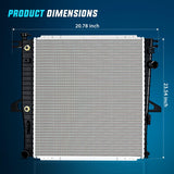 Radiator for Ford Explorer 4.0L V6 1998 1999 2000 2001, Ranger 3.0L V6 1999-2002 2003 2004 2005 2006 2007 2008, B3000 B4000 1998-2009