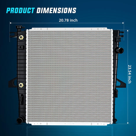 Radiator for Ford Explorer 4.0L V6 1998 1999 2000 2001, Ranger 3.0L V6 1999-2002 2003 2004 2005 2006 2007 2008, B3000 B4000 1998-2009