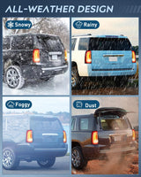 Taillight Assembly Compatible with 2015 2016 2017 2018 2019 2020 GMC Yukon and Yukon XL 2015-2018 submodel Denali SLE SLT LED Type Tail Lights Rear Lamp Replacement Driver Side