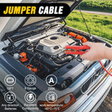 Car Emergency Kit with Jumper Cable Air Compressor Tire Repair Essential Tools First Aid Alligator Connector Electrical Kit for Travel Camping Outdoor Cars Truck SUV RV