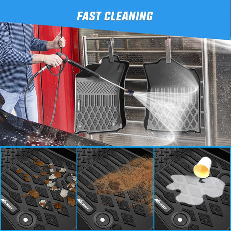 TPE Floor Mats for Toyota Avalon 2013 2014 2015 2016 2017 2018 All Weather Custom Fit Heavy Duty Floor Liners
