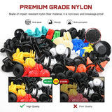 1125Pcs Car Push Retainer Clips Auto Fasteners Kit Included 34 Most Popular Sizes Nylon Bumper Fender Rivets with 5 Fasteners Remover 10 Cable Ties for Toyota GM Ford Honda Chevy