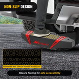 Hitch Step with Whip Mount Holes 2 Inch Receiver for Trucks SUV Car Van | Upgraded Textured Black Anti-Slip Step Bar Rear Bumper Guard Protector Includes Hitch Lock & U-Bolts Universal Fit