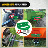 Universal Heavy Duty Zero Turn Mower Trailer Hitch Kit Strong Neodymium Magnetic Pin with 4 Bolts 1/2'' R-Clip Combo Pack Red & Green 6mm Thick