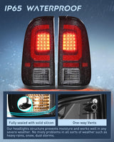 Taillight Assembly Compatible with 2008 2009 2010 2011 2012 2013 2014 2015 2016 Ford F250 F350 F450 Super Duty Incandescent Type Upgrade LED Tube Tail Lights Rear Brake Lamps