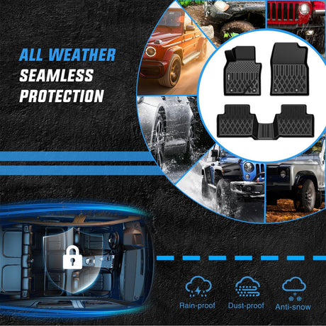 TPE Floor Mats for Mazda CX-30 CX30 2020 2021 2022 2023 2024 2025 2026 All Weather Custom Fit Heavy Duty Floor Liners