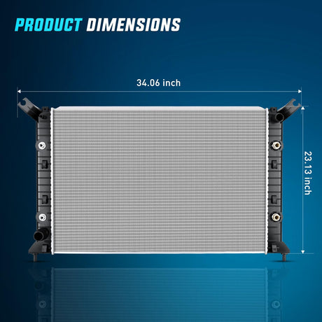 Radiator for Chevrolet Silverado 2500 HD 3500 HD, GMC Sierra 2500 HD 3500 HD 2011 2012 2013 2014 2015 2016 2017 2018 2019 Automatic Transmission