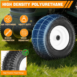 13x5.00-6 Lawn Mower Tires, 13 Inch Pneumatic Rubber Tire with 3/4 Inch Axle Bore & 3 Inch Hub Length, Air-Filled Replacement Wheels for Riding Lawn Mowers, 2 Pack