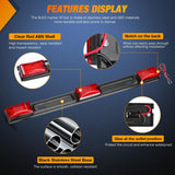 9 LED Marker Tail Trailer Light Bar 14.2Inch 2 PCS Red Clearance Identification Running Mark ID Rear Stainless Steel Bracket for 12V Pickup Truck RV Boat
