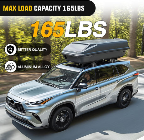 Roof Rack Cross Bars Fit for Toyota Highlander XLE Limited Platinum 2020 2021 2022 2023,Adjustable Aluminum car Crossbars with Rubber Pad for Cargo Carrier Luggage Bike Kayak Rooftop Snowboard