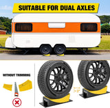 RV Levelers 2 Pack, Curved Camper Leveler with Chocks, Up to 35,000lbs | 1/2 Inch–4 Inch Leveling, Campers / Trailers / Motorhomes, Portable, Helping make RV leveling faster and easier