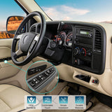 Power Master Window Switch Black Bezel Compatible with 2003 2004 2005 2006 2007 Chevrolet Silverado 1500 2500 3500 Avalanche Suburban Tahoe Cadillac Escalade GMC Sierra Yukon Replacement Set