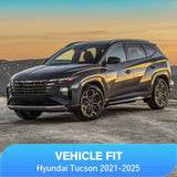 in-Channel Rain Guards for Hyundai Tucson 2022 2023 2024 2025 2026, Vent Window Visors, Original Window Deflectors-4PCS