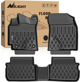 TPE Floor Mats for Toyota Corolla 2008 2009 2010 2011 2012 2013 | All Weather Custom Fit Heavy Duty Floor Liners