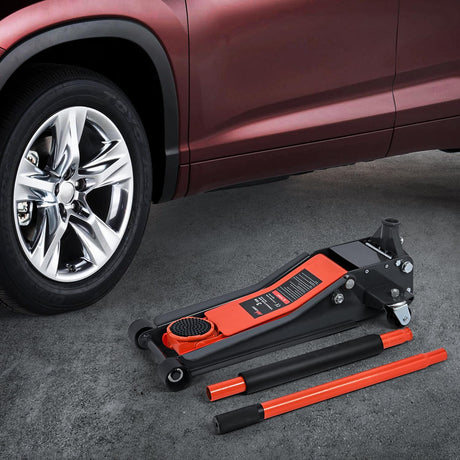 3 Ton Floor Jack, Low Profile Car Hydraulic Jack with Dual Pistons Quick Lift, 2.95 Inch-19.88 Inch Lifting Range