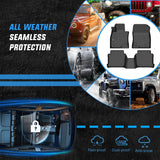 TPE Floor Mats for Mazda 6 2014 2015 2017 2018 2019 2020 2021, All Weather Custom Fit Heavy Duty Floor Liners