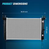 28 Inch Radiator for Chevrolet Silverado GMC Sierra 1500 2500 Yukon XL Cadillac Escalade Automatic Trans 1999 2000 2001 2002 2003 2004 2005 2006