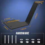 Light Bar Mounting Brackets for 42 Inch LED Straight Curved Lights UTV Roof Upper Windshield Compatible with Can-am Maverick X3 MAX DS RS MR Turbo R 2017 2018 2019 2020 2021 2022 2023 2024