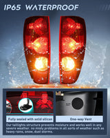 Headlight and Taillight Assembly Combo Compatible with 2004 2005 2006 2007 2008 2009 2010 2011 2012 Chevy Colorado GMC Canyon OE Style Chome Housing Amber Reflector with Red Tail Light