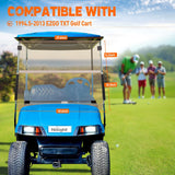 Golf Cart Windshield for Front Window Foldable Windproof UV Protection Compatible with EZGO TXT 1994.5-2013,Tinted Polycarbonate (PC) Scratch and Impact Resistant