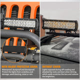 Nilight 2Pcs 12 inch Black Light Bar Cover