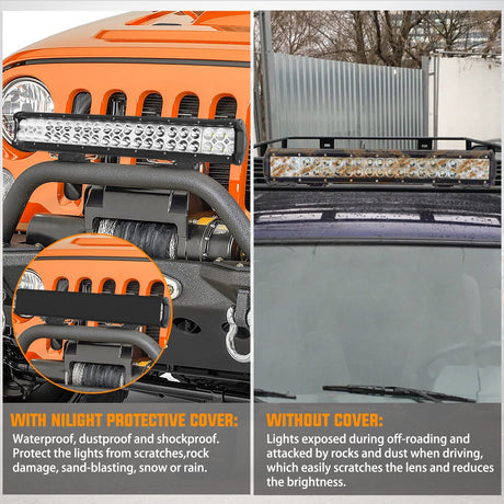 light cover 20 inch Black Light Bar Cover